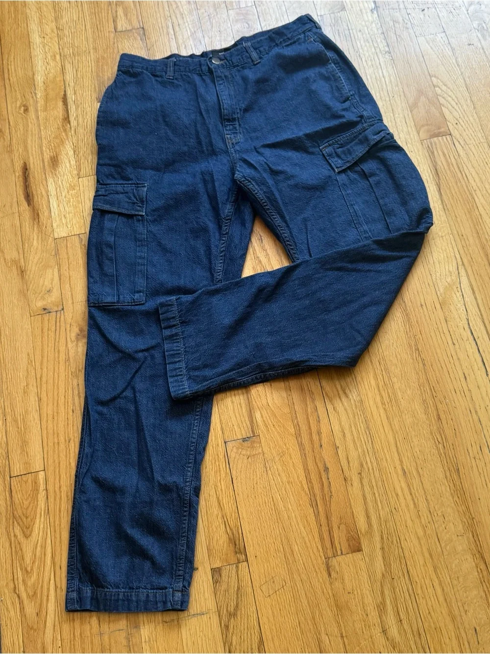 Banana Republic Navy Cargo Pants with Utility Pockets 33x32